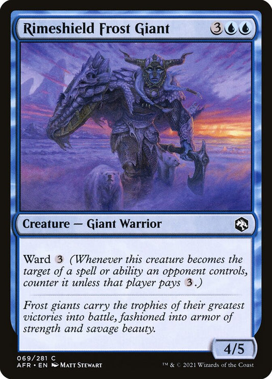 Rimeshield Frost Giant - carta Magic The Gathering