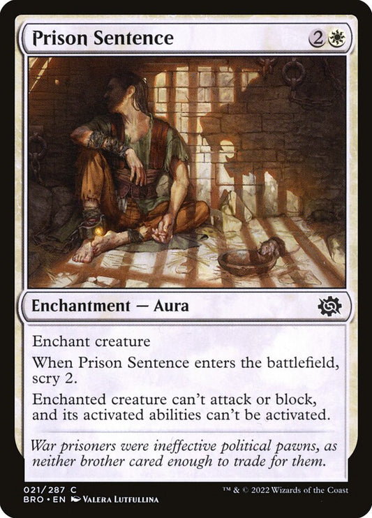 Prison Sentence - carta Magic The Gathering