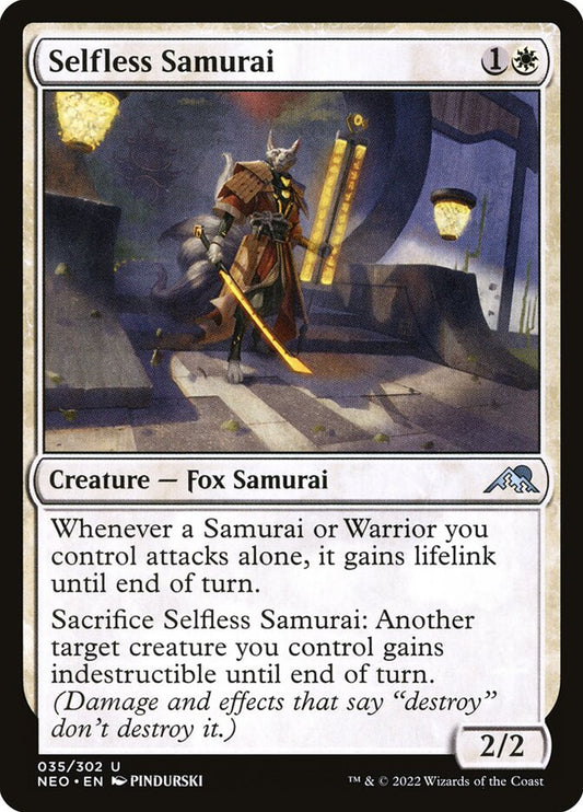 Selfless Samurai - carta Magic The Gathering