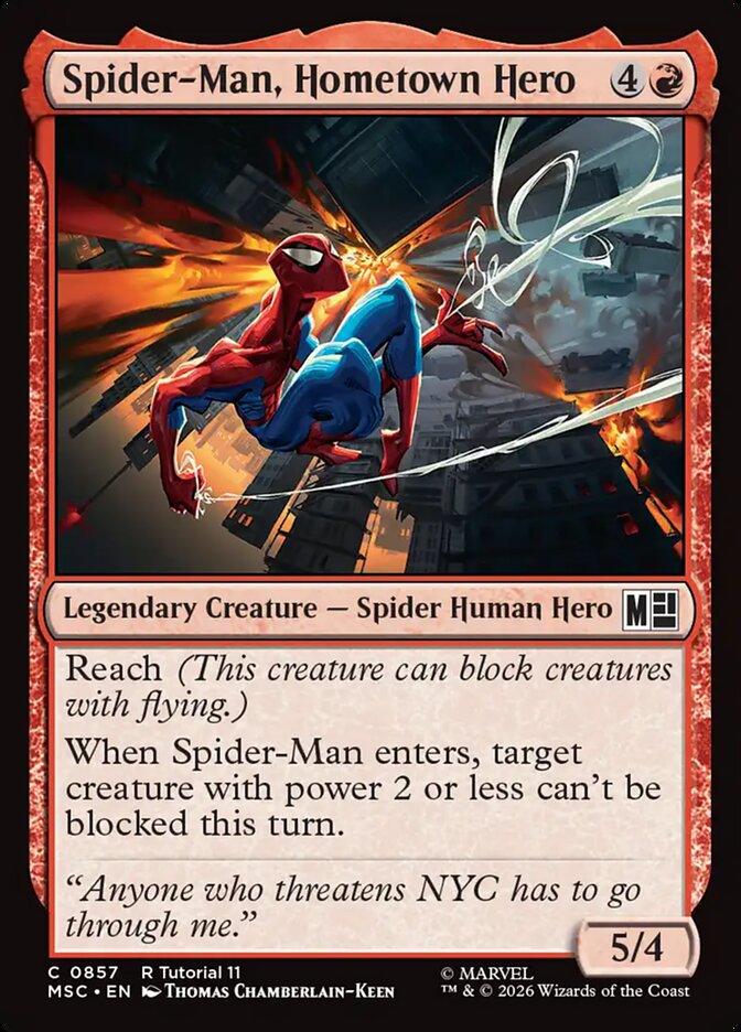 Spider-Man, Hometown Hero - carta Magic The Gathering