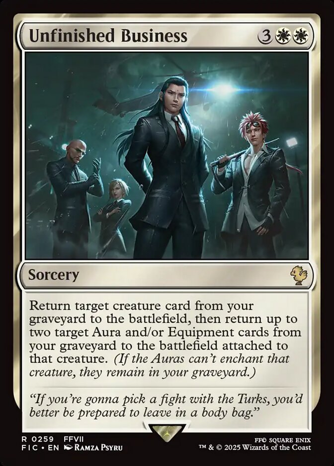 Unfinished Business - FIC-259-NF-FFV-SUR-UNI