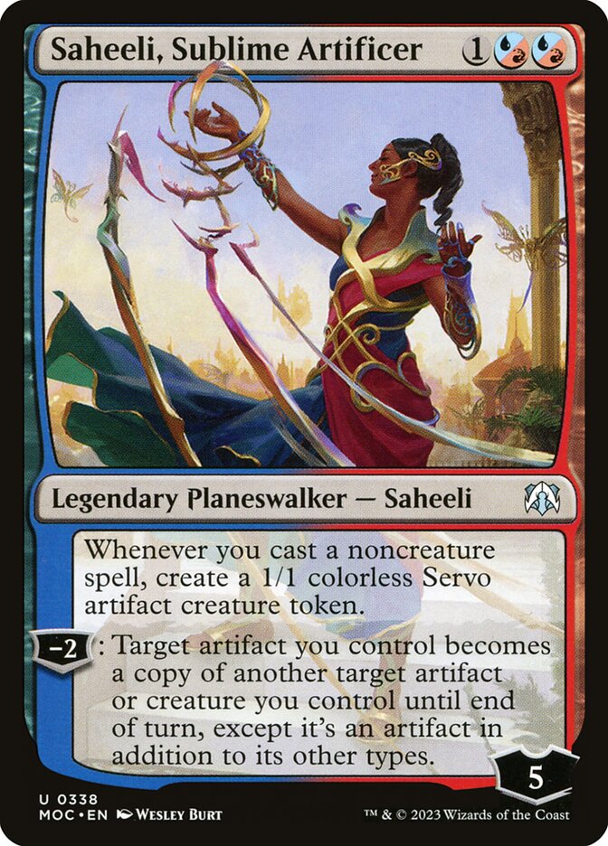 Saheeli, Sublime Artificer - carta Magic The Gathering
