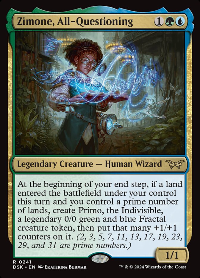 Zimone, All-Questioning - carta Magic The Gathering