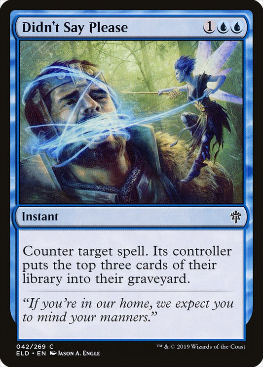 Didn't Say Please - carta Magic The Gathering