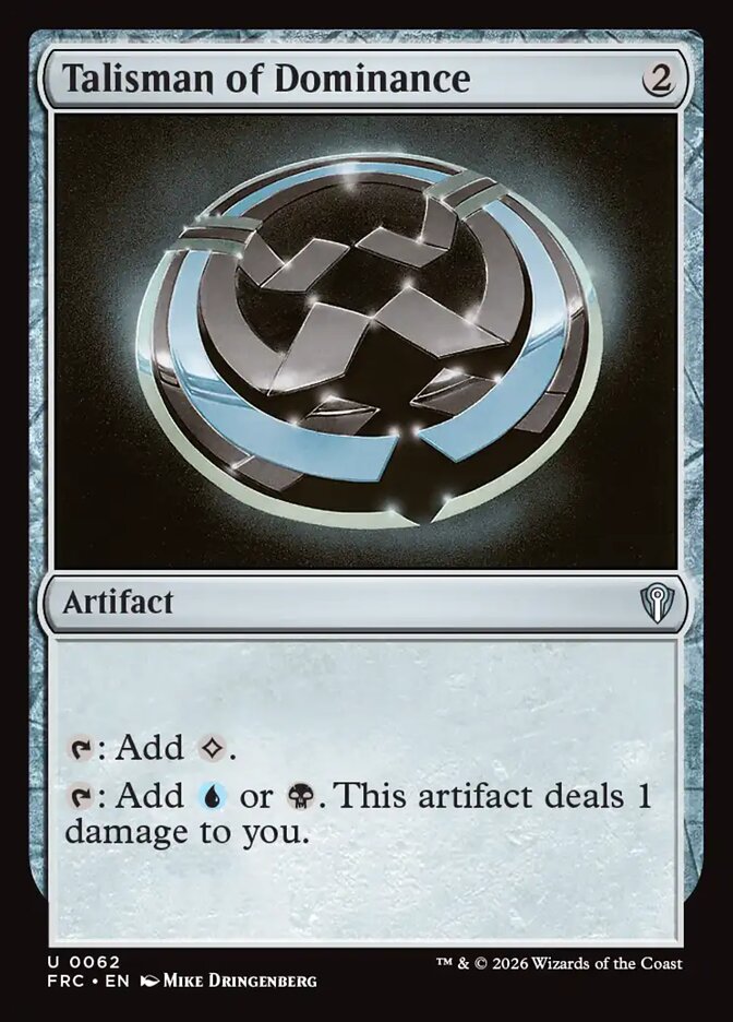 Talisman of Dominance - carta Magic The Gathering