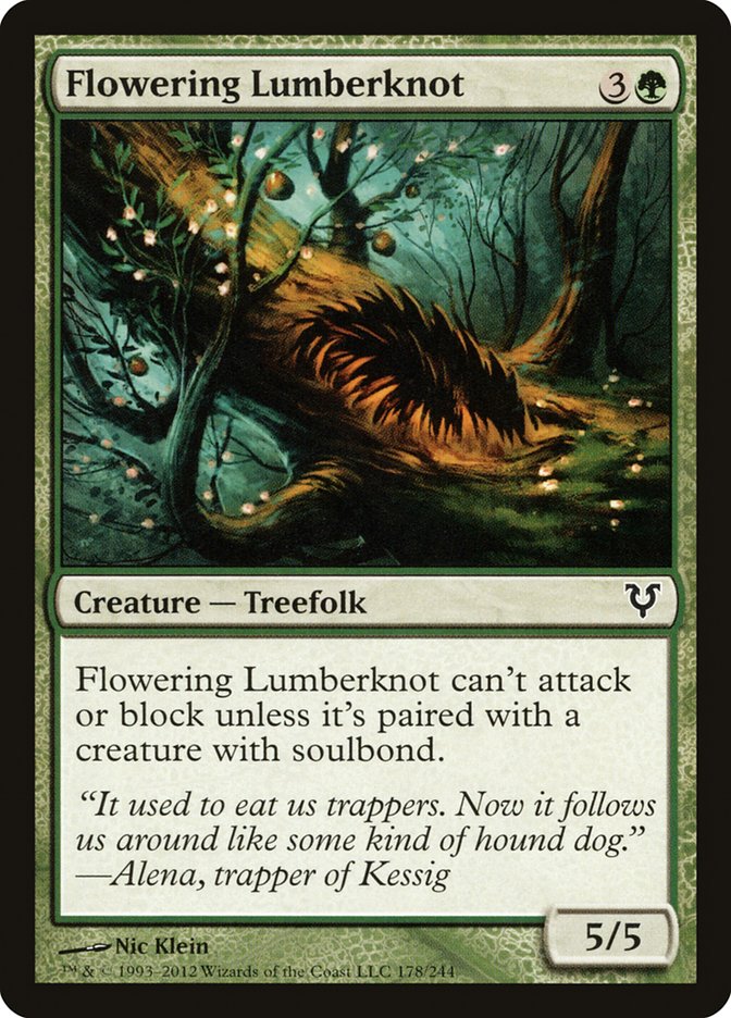 Flowering Lumberknot - carta Magic The Gathering