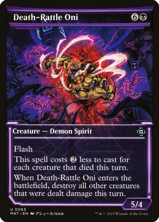 Death-Rattle Oni - carta Magic The Gathering