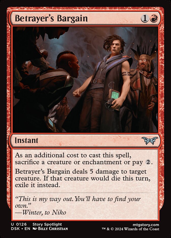 Betrayer's Bargain - carta Magic The Gathering