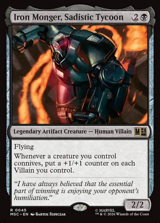 Iron Monger, Sadistic Tycoon - carta Magic The Gathering