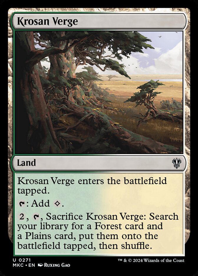Krosan Verge - carta Magic The Gathering