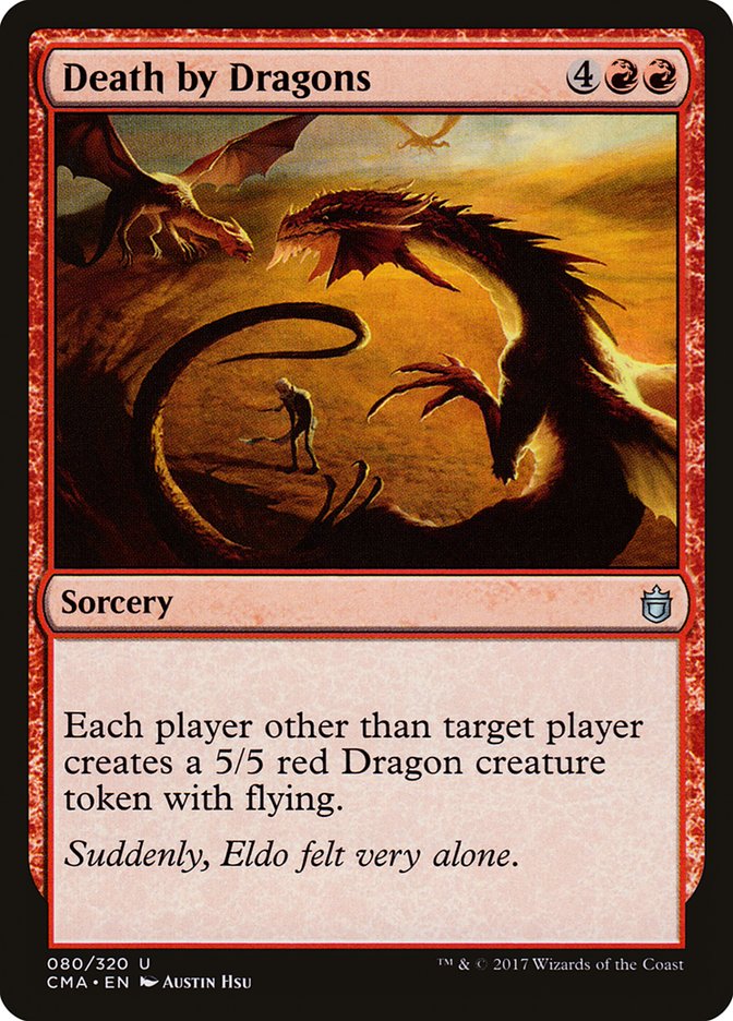 Death by Dragons - carta Magic The Gathering