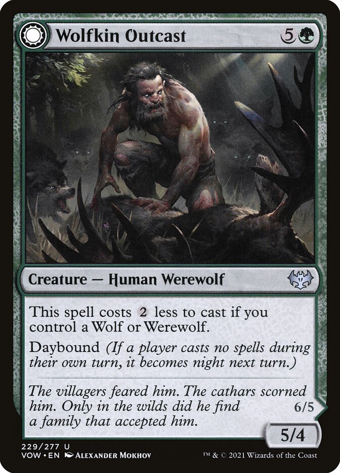 Wolfkin Outcast - carta Magic The Gathering