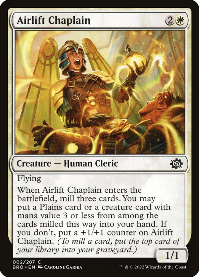 Airlift Chaplain - carta Magic The Gathering