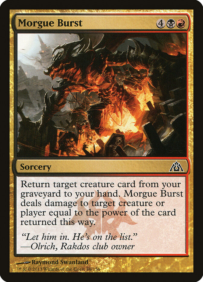 Morgue Burst - carta Magic The Gathering