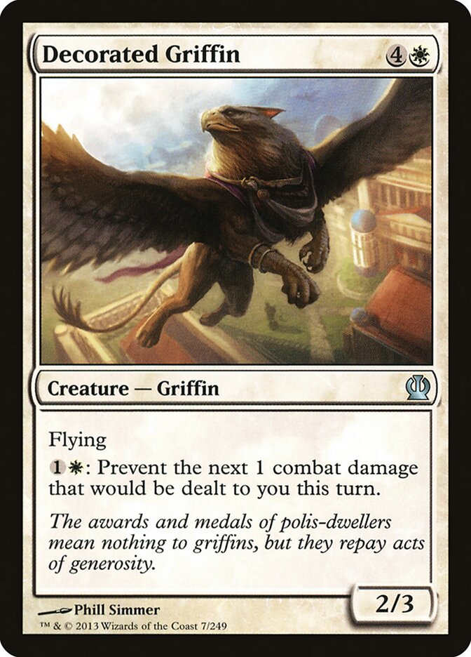 Decorated Griffin - carta Magic The Gathering