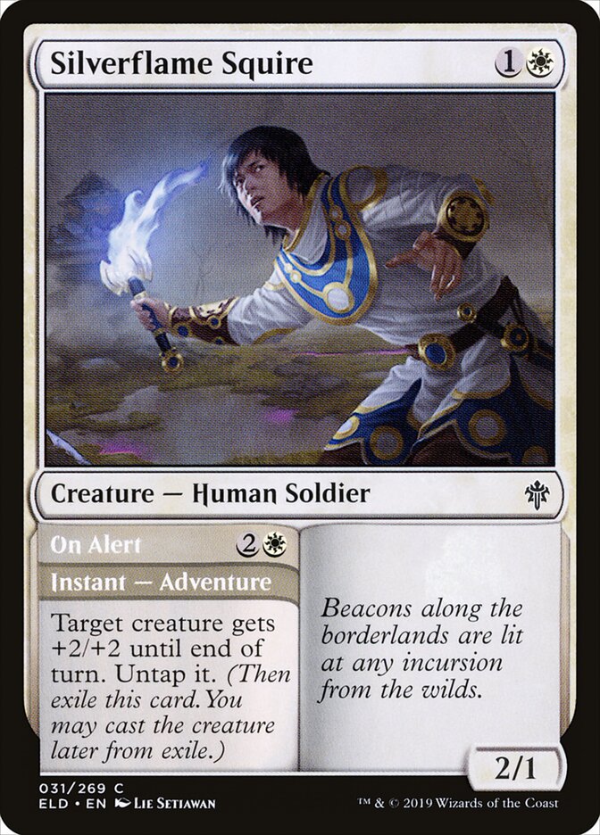 Silverflame Squire // On Alert - carta Magic The Gathering