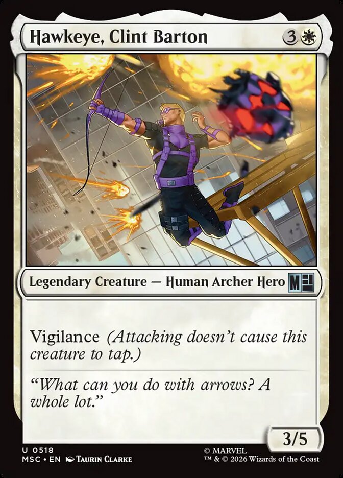 Hawkeye, Clint Barton - carta Magic The Gathering