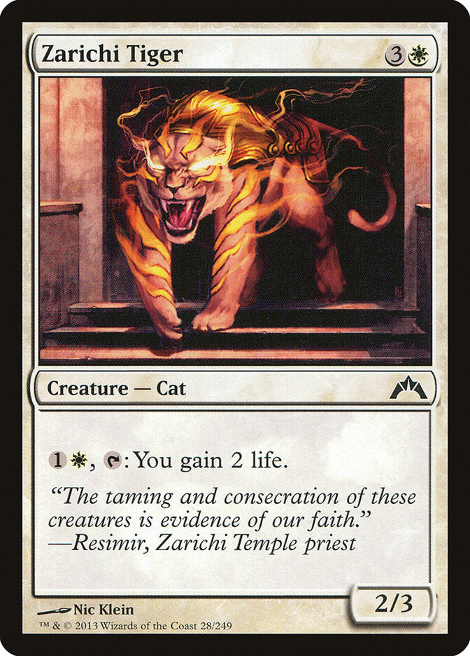 Zarichi Tiger - carta Magic The Gathering