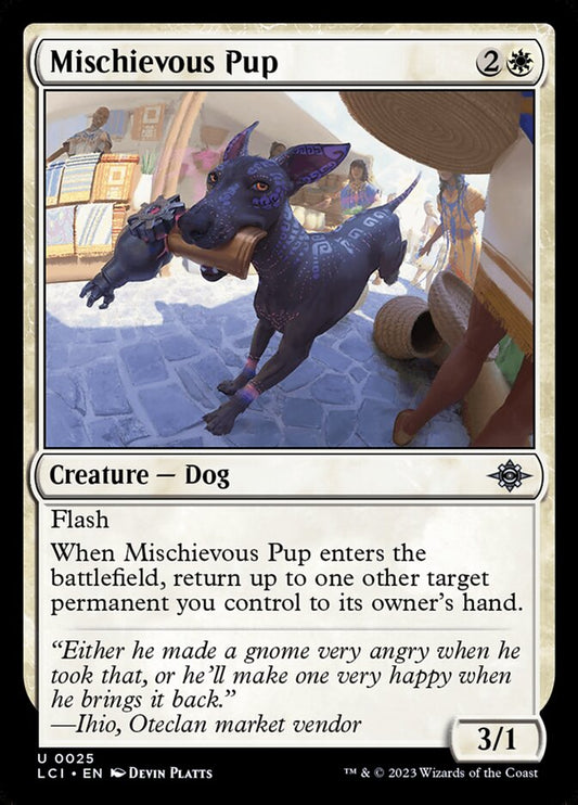 Mischievous Pup - carta Magic The Gathering