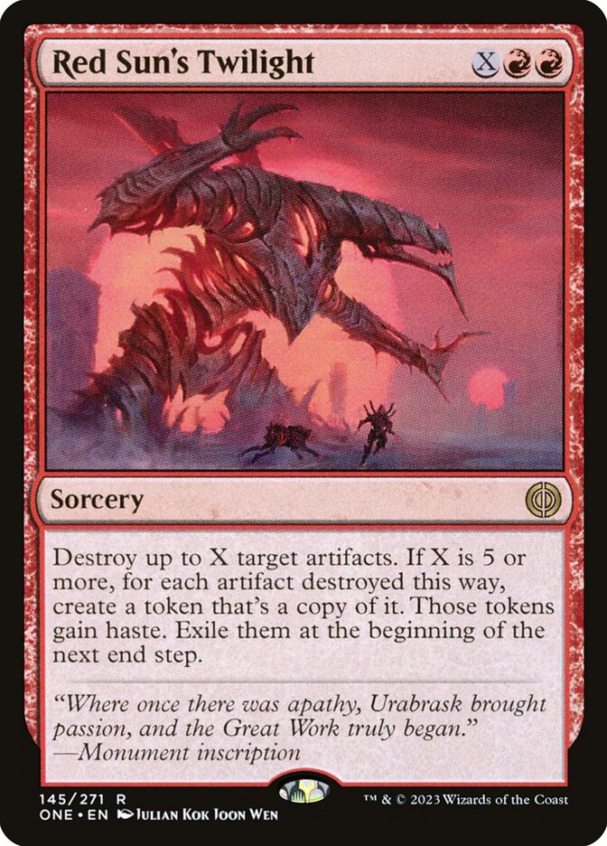 Red Sun's Twilight - carta Magic The Gathering