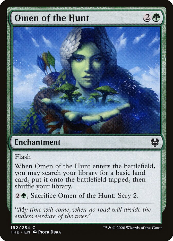 Omen of the Hunt - carta Magic The Gathering