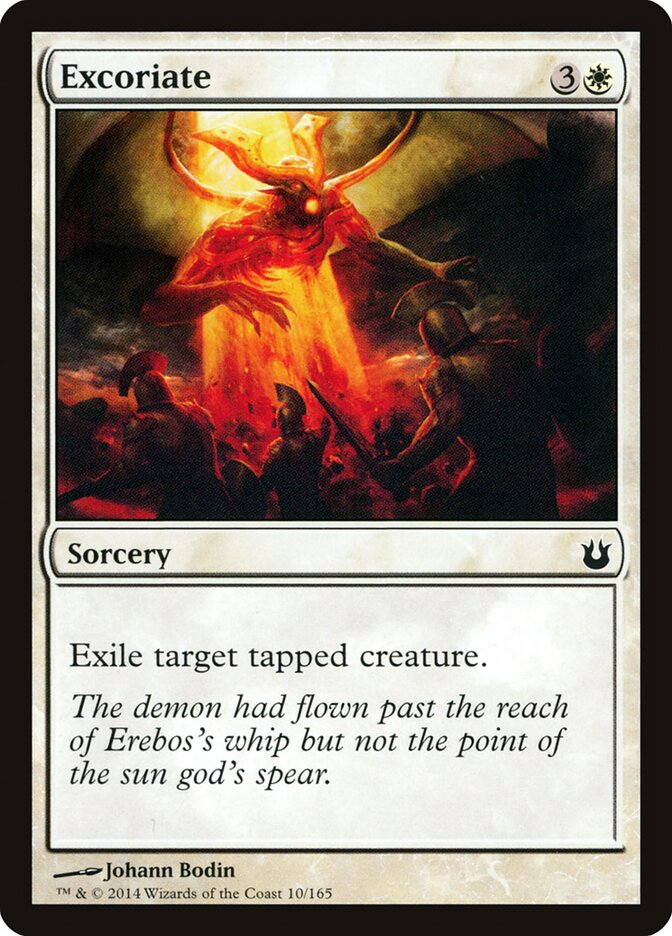 Excoriate - carta Magic The Gathering