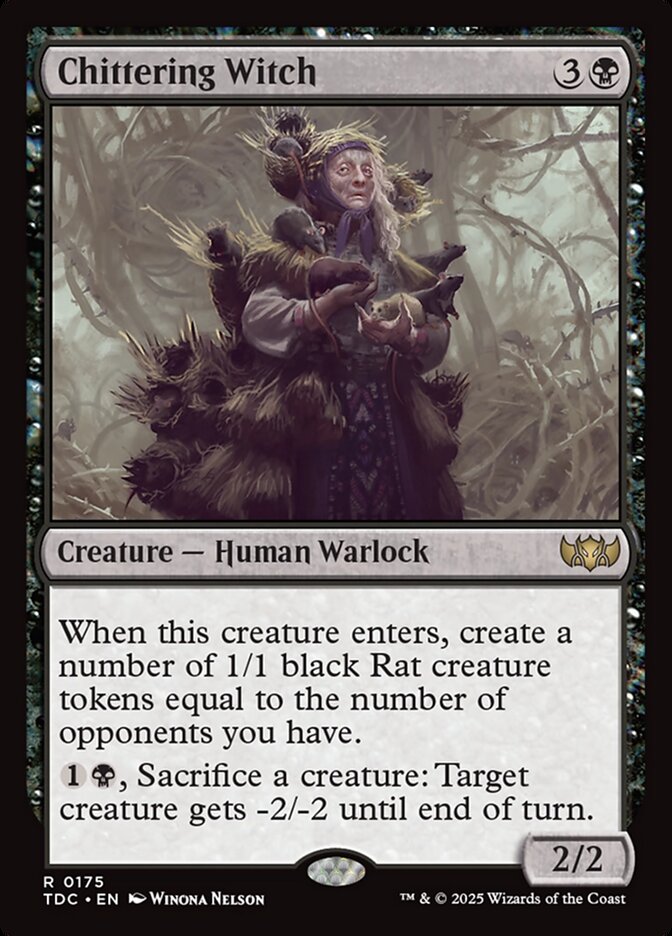 Chittering Witch - carta Magic The Gathering