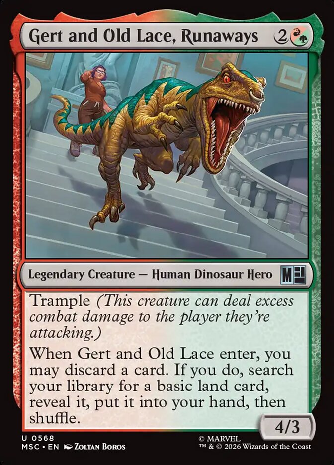 Gert and Old Lace, Runaways - carta Magic The Gathering
