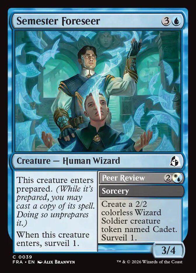 Semester Foreseer // Peer Review - carta Magic The Gathering