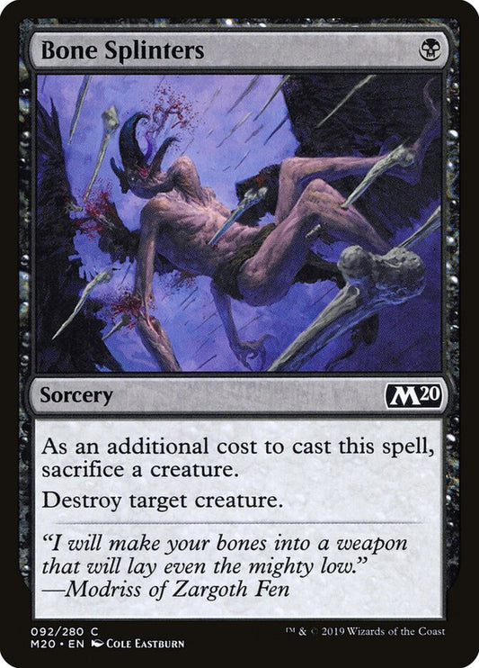 Bone Splinters - carta Magic The Gathering