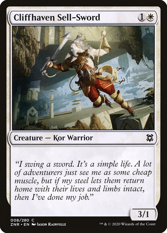 Cliffhaven Sell-Sword - ZNR-008-F-STD