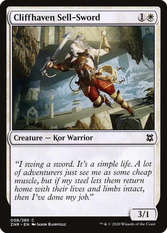 Cliffhaven Sell-Sword - carta Magic The Gathering