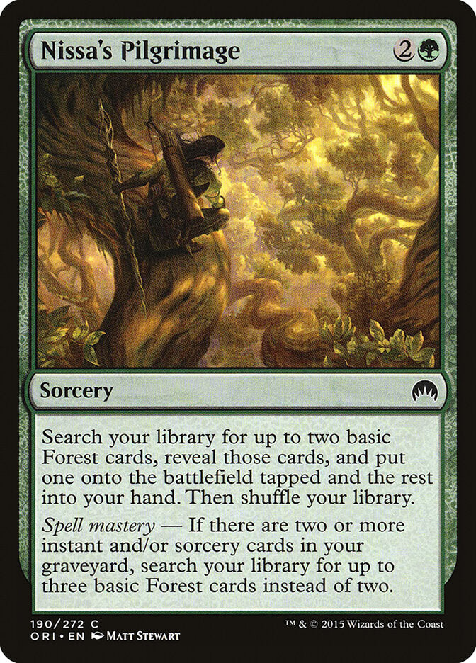Nissa's Pilgrimage - carta Magic The Gathering
