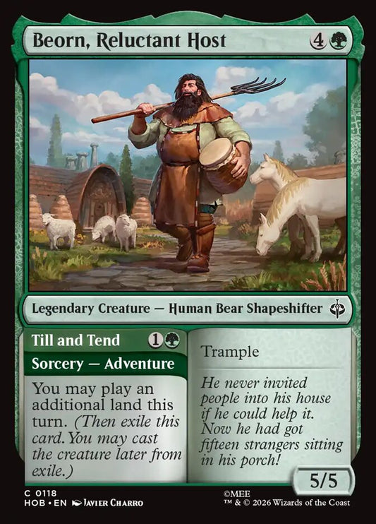 Beorn, Reluctant Host // Till and Tend - carta Magic The Gathering