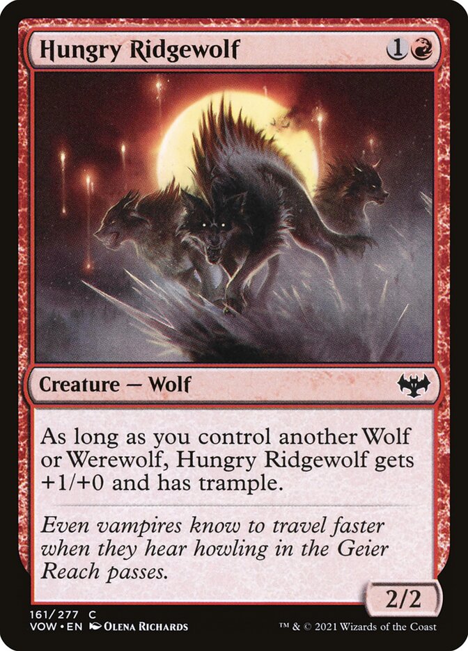 Hungry Ridgewolf - carta Magic The Gathering