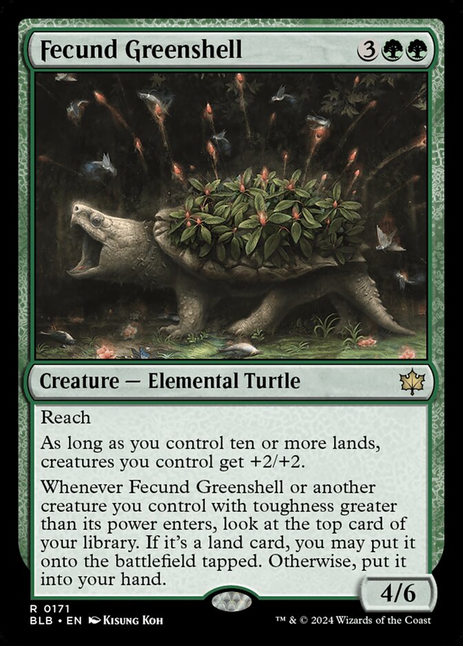 Fecund Greenshell - carta Magic The Gathering