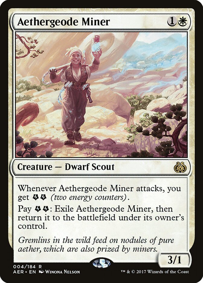 Aethergeode Miner - carta Magic The Gathering