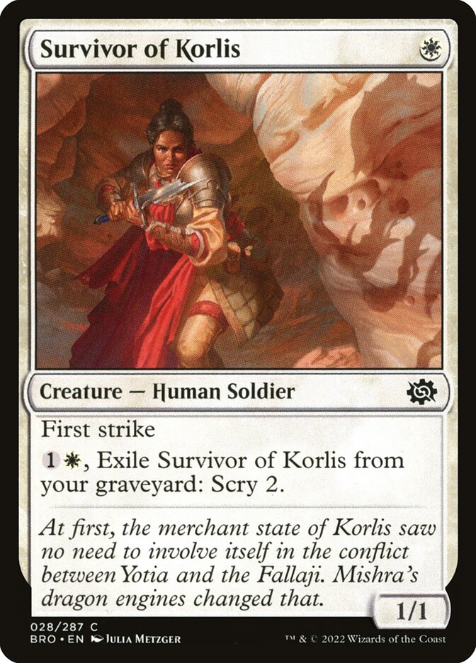 Survivor of Korlis - carta Magic The Gathering