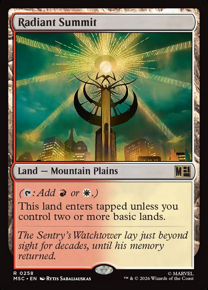 Radiant Summit - carta Magic The Gathering