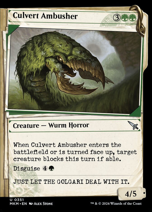 Culvert Ambusher - carta Magic The Gathering