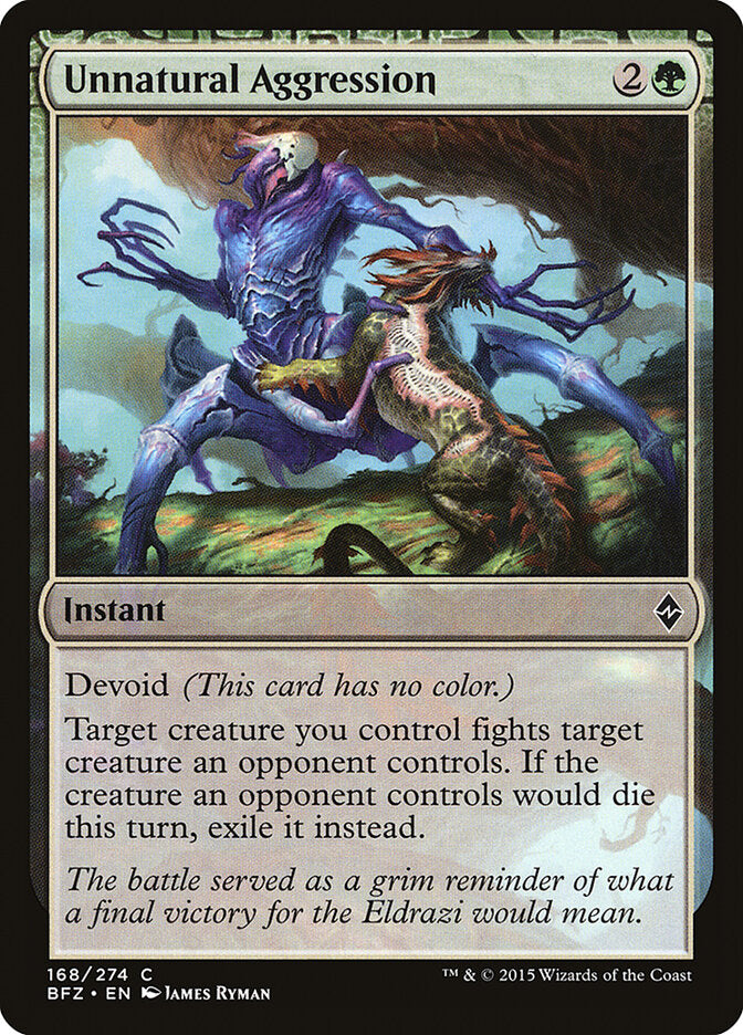 Unnatural Aggression - carta Magic The Gathering