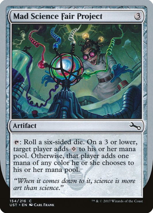 Mad Science Fair Project - carta Magic The Gathering