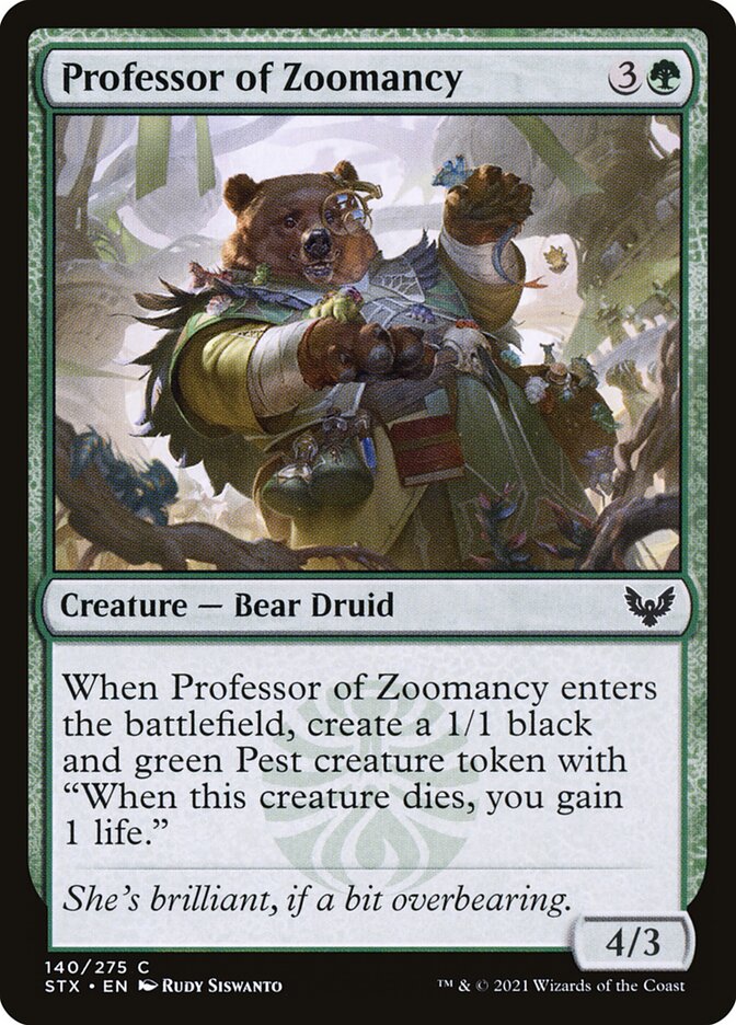 Professor of Zoomancy - carta Magic The Gathering