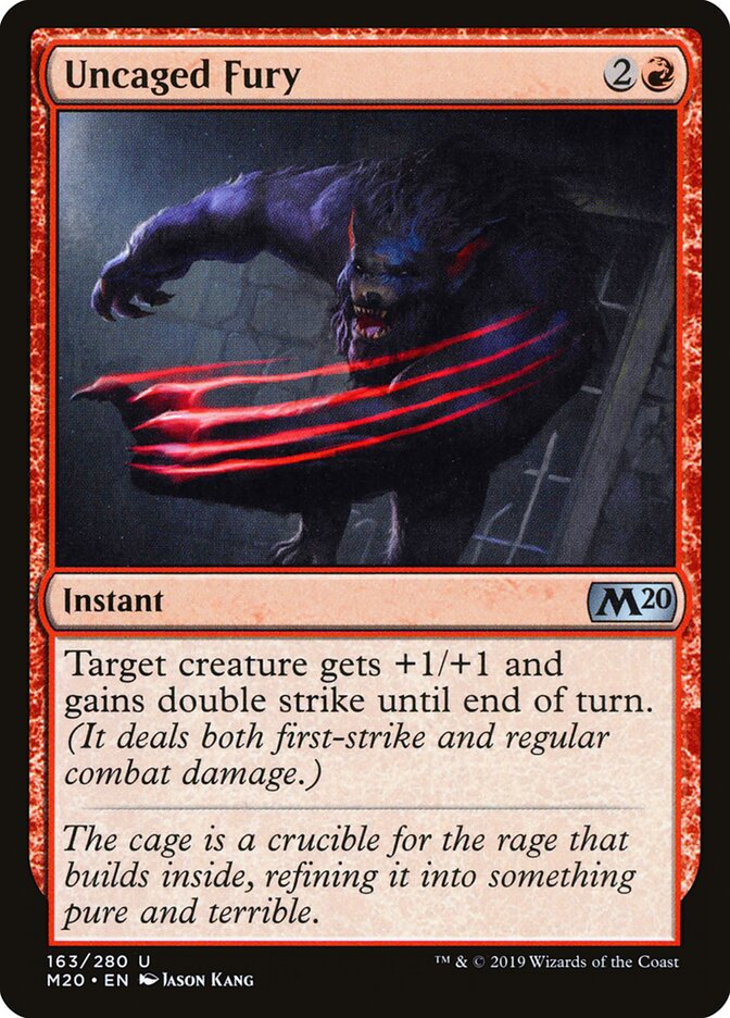 Uncaged Fury - carta Magic The Gathering