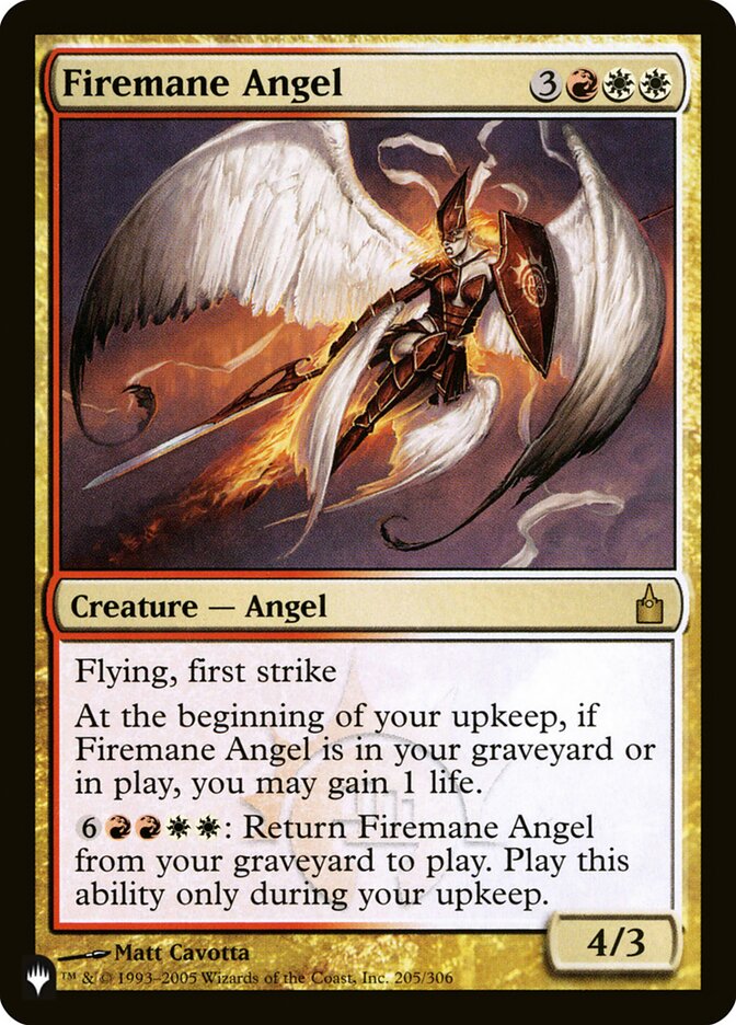 Firemane Angel - carta Magic The Gathering