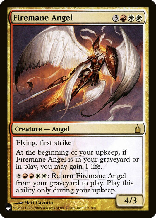 Firemane Angel - carta Magic The Gathering