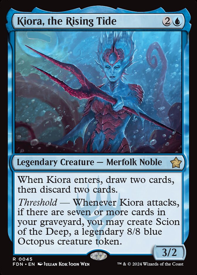 Kiora, the Rising Tide - FDN-045-NF-LDG