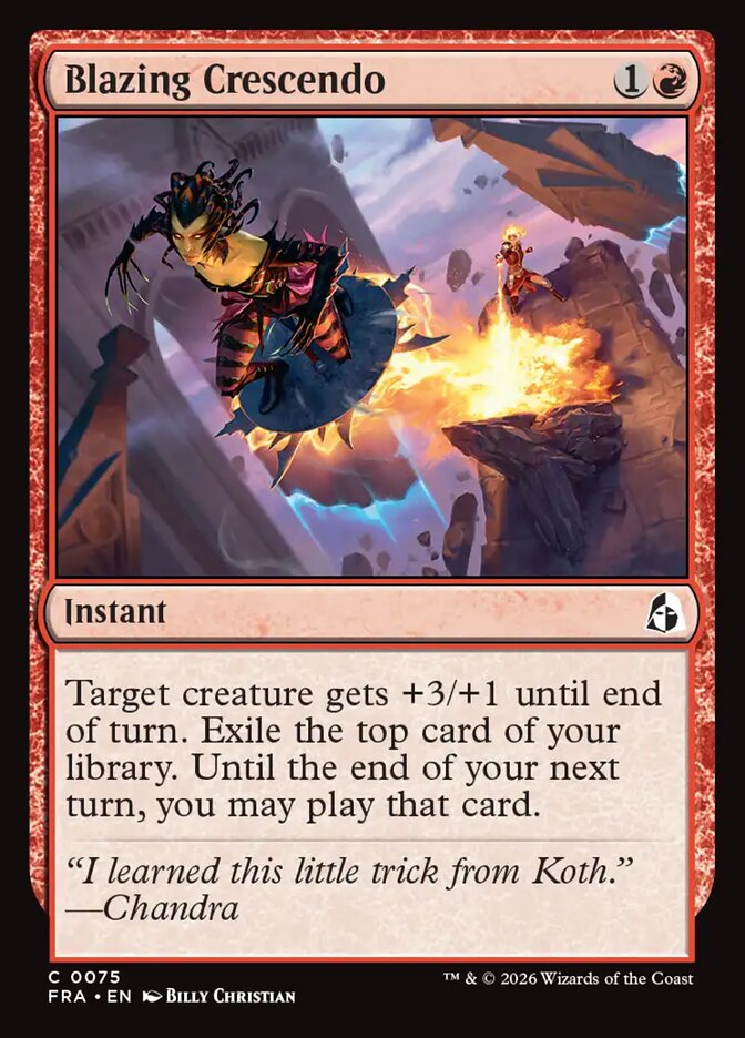 Blazing Crescendo - carta Magic The Gathering