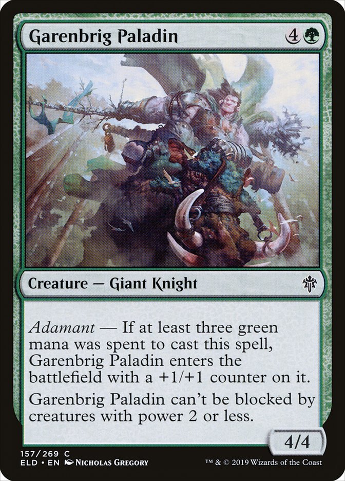 Garenbrig Paladin - carta Magic The Gathering