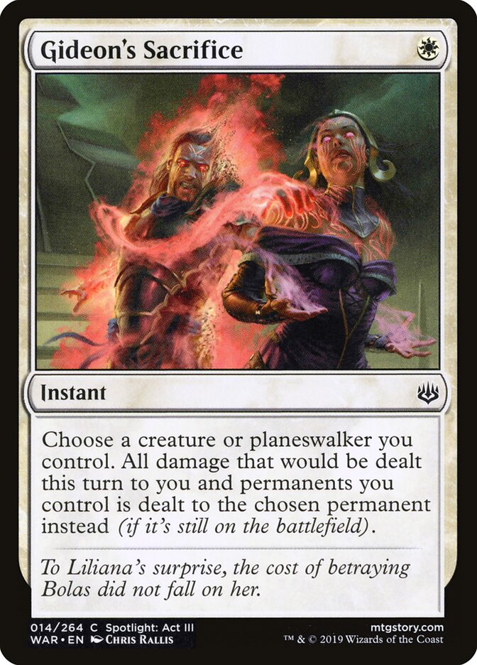 Gideon's Sacrifice - carta Magic The Gathering